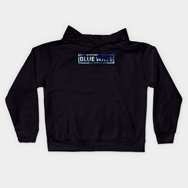 Ride The Blue Wave 2020 Ocean Kids Hoodie by felixbunny